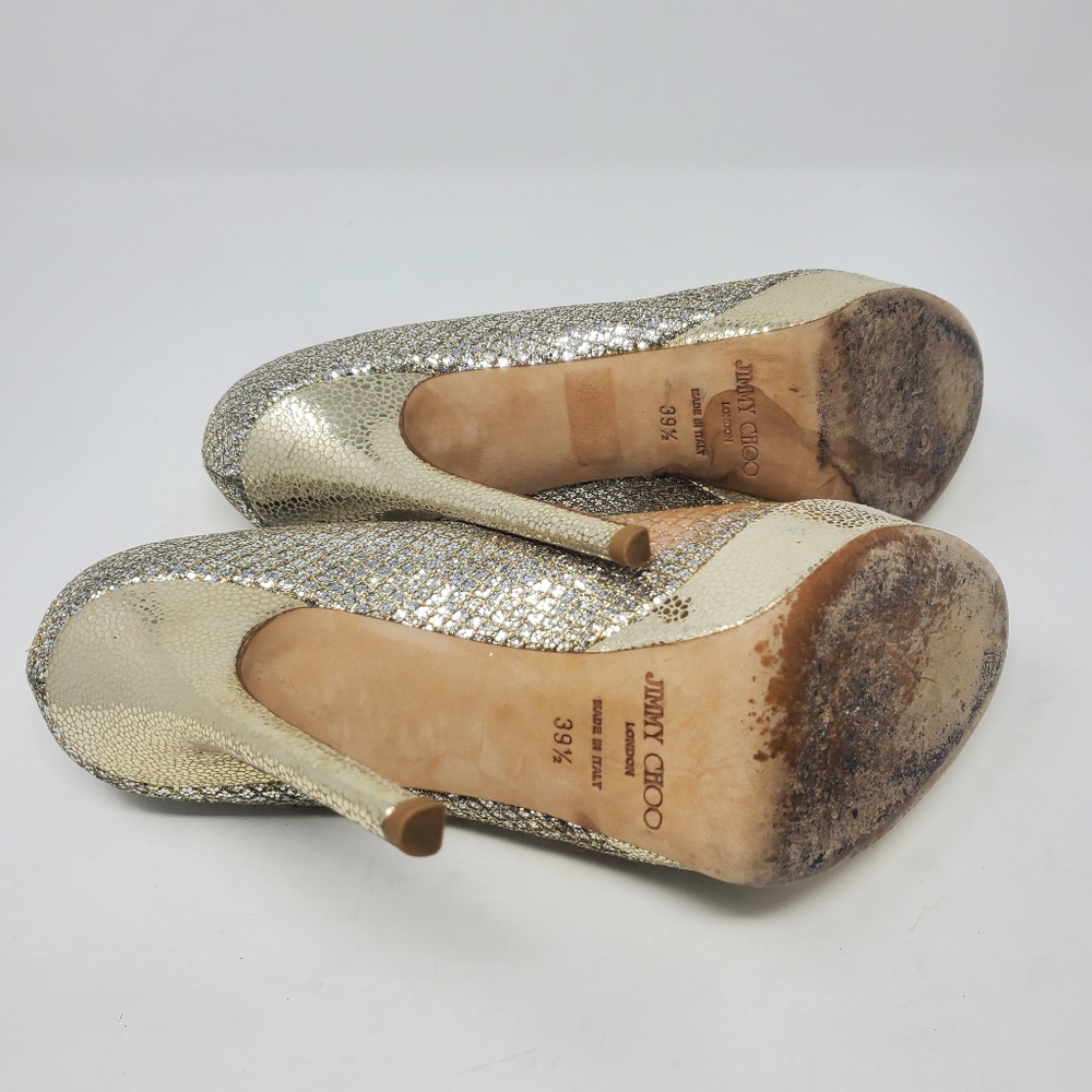 Jimmy Choo Champagne Pumps - Picture 7 of 9
